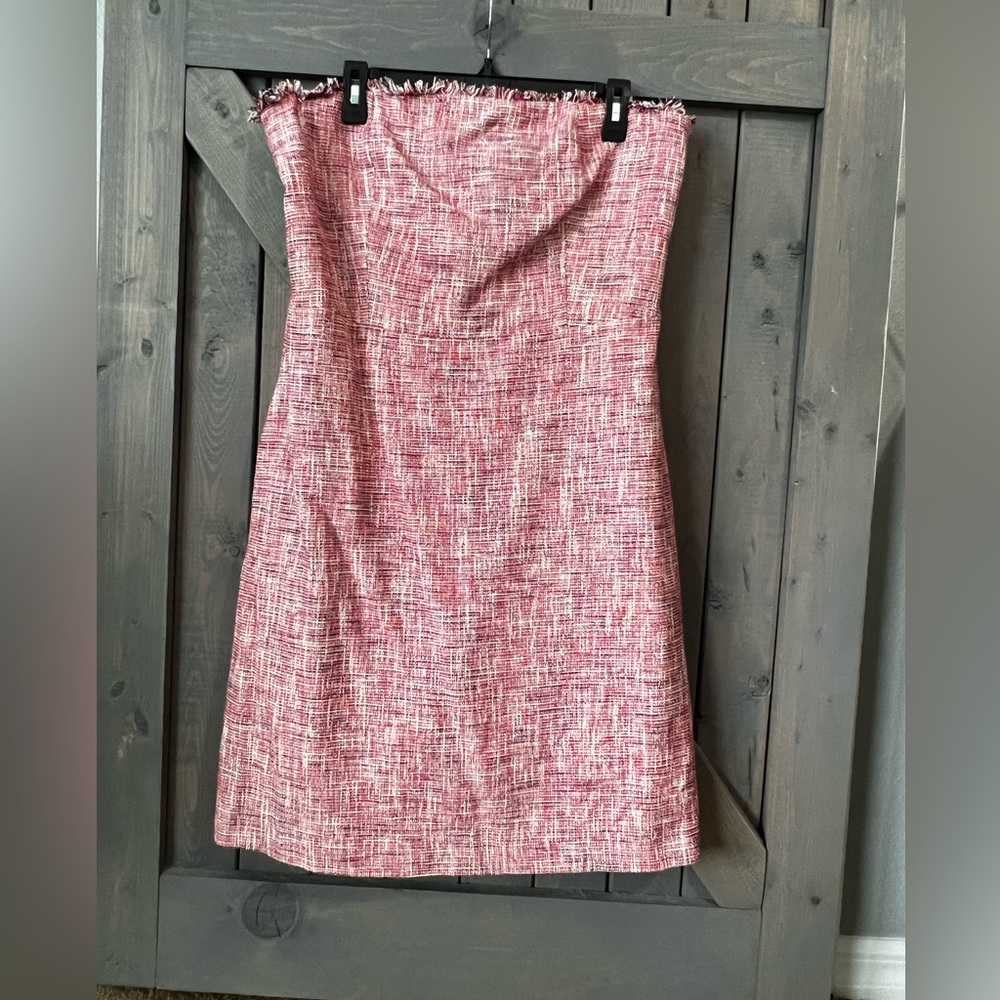 Banana Republic tweed strapless dress